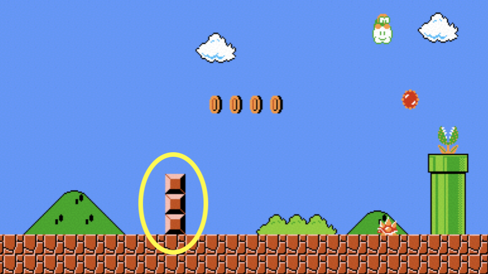 mario blocks three vertical blocks